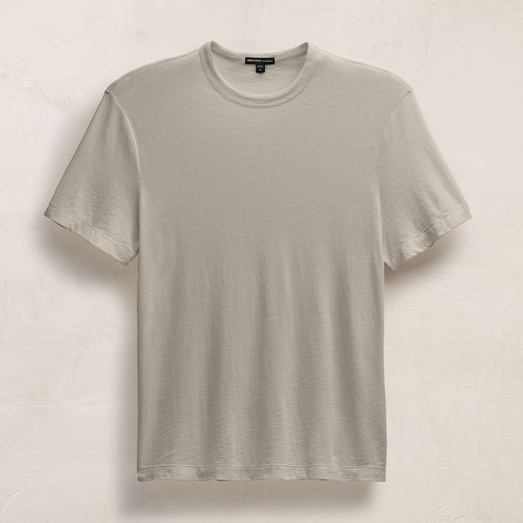 Cotton Cashmere Short Sleeve Tee in Concrete | James Perse Los Angeles