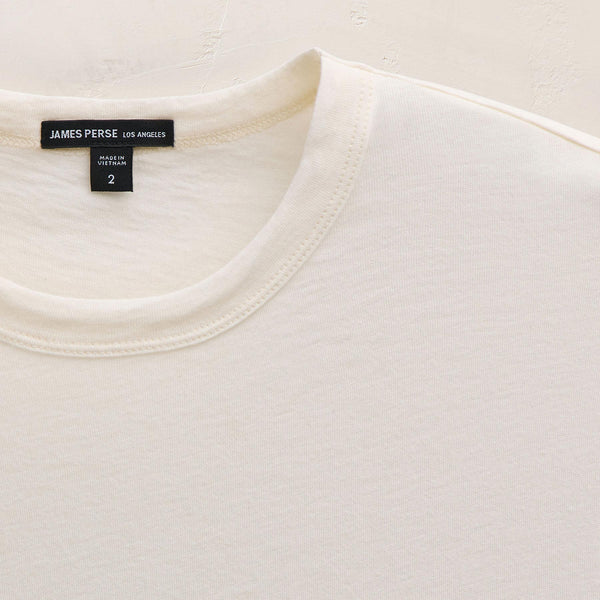 Cotton Cashmere Short Sleeve Tee in White | James Perse Los Angeles