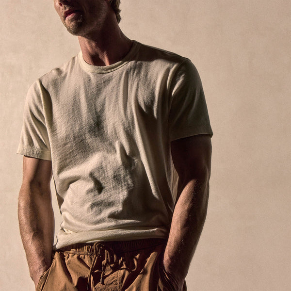 Cotton Cashmere Short Sleeve Tee in White | James Perse Los Angeles