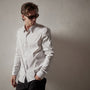 Matte Stretch Poplin Dress Shirt in Silver | James Perse Los Angeles