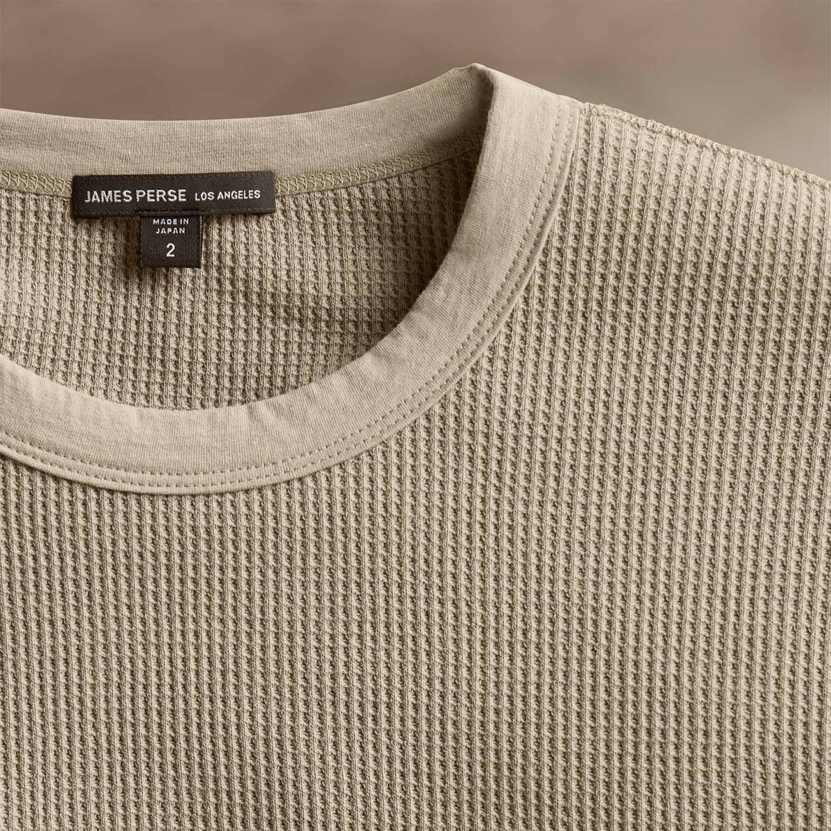 Mrcrzd Lts Mirco Thrml Long Sleeve Crew in Overcast | James Perse Los Angeles