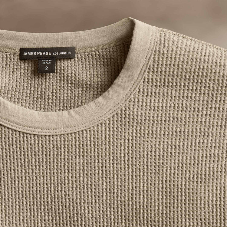 Mrcrzd Lts Mirco Thrml Long Sleeve Crew in Overcast | James Perse Los Angeles