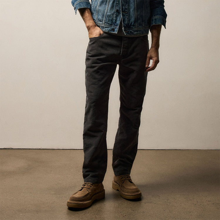 Cotton Moleskin 5 Pocket Pant in Magma Pigment | James Perse Los Angeles