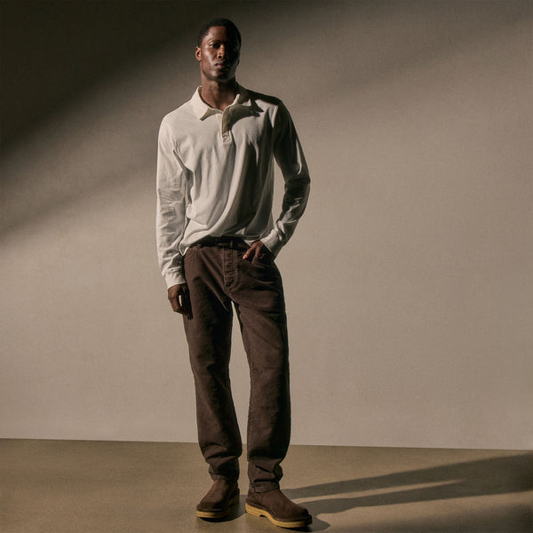 Cotton Moleskin 5 Pocket Pant in Porcupine | James Perse Los Angeles
