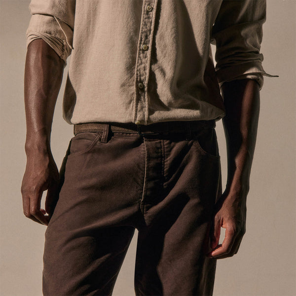 Cotton Moleskin 5 Pocket Pant in Porcupine | James Perse Los Angeles