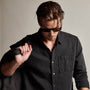 Cotton Linen Twill Classic Fit Shirt in Magma Pigment | James Perse Los Angeles