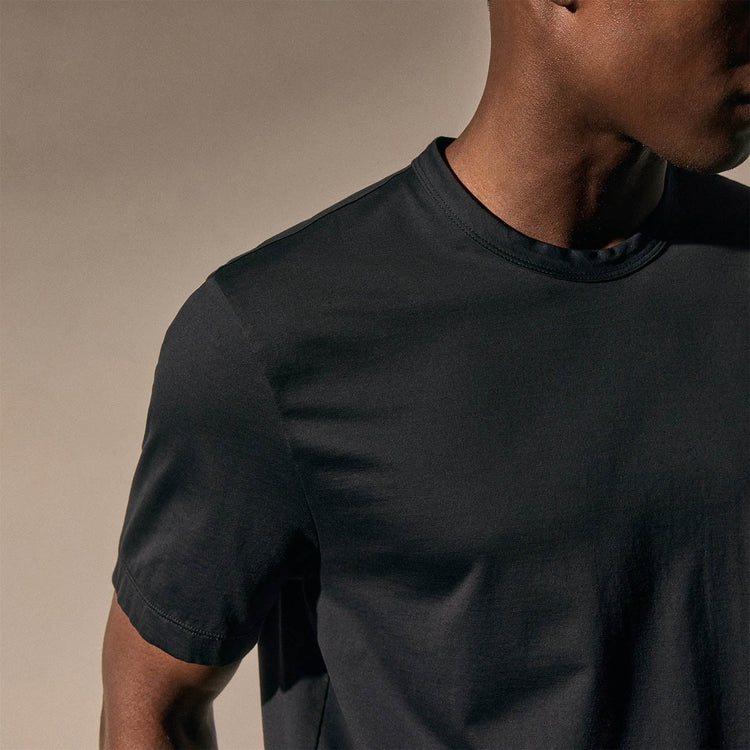 Lotus Jersey Double Ply Crew in Deep | James Perse Los Angeles