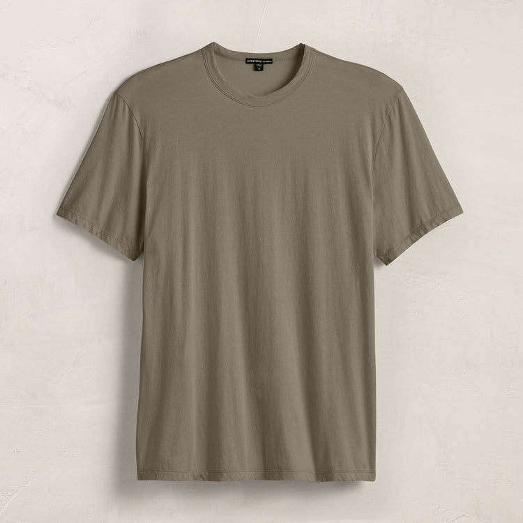 Luxe Lotus Jersey Tee in Birch | James Perse Los Angeles