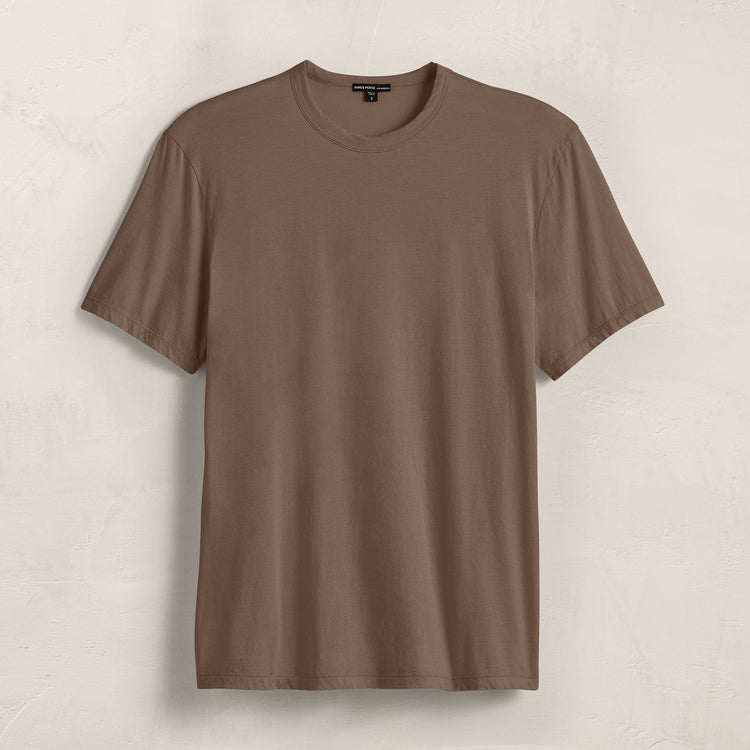 Luxe Lotus Jersey Tee in Caribou | James Perse Los Angeles