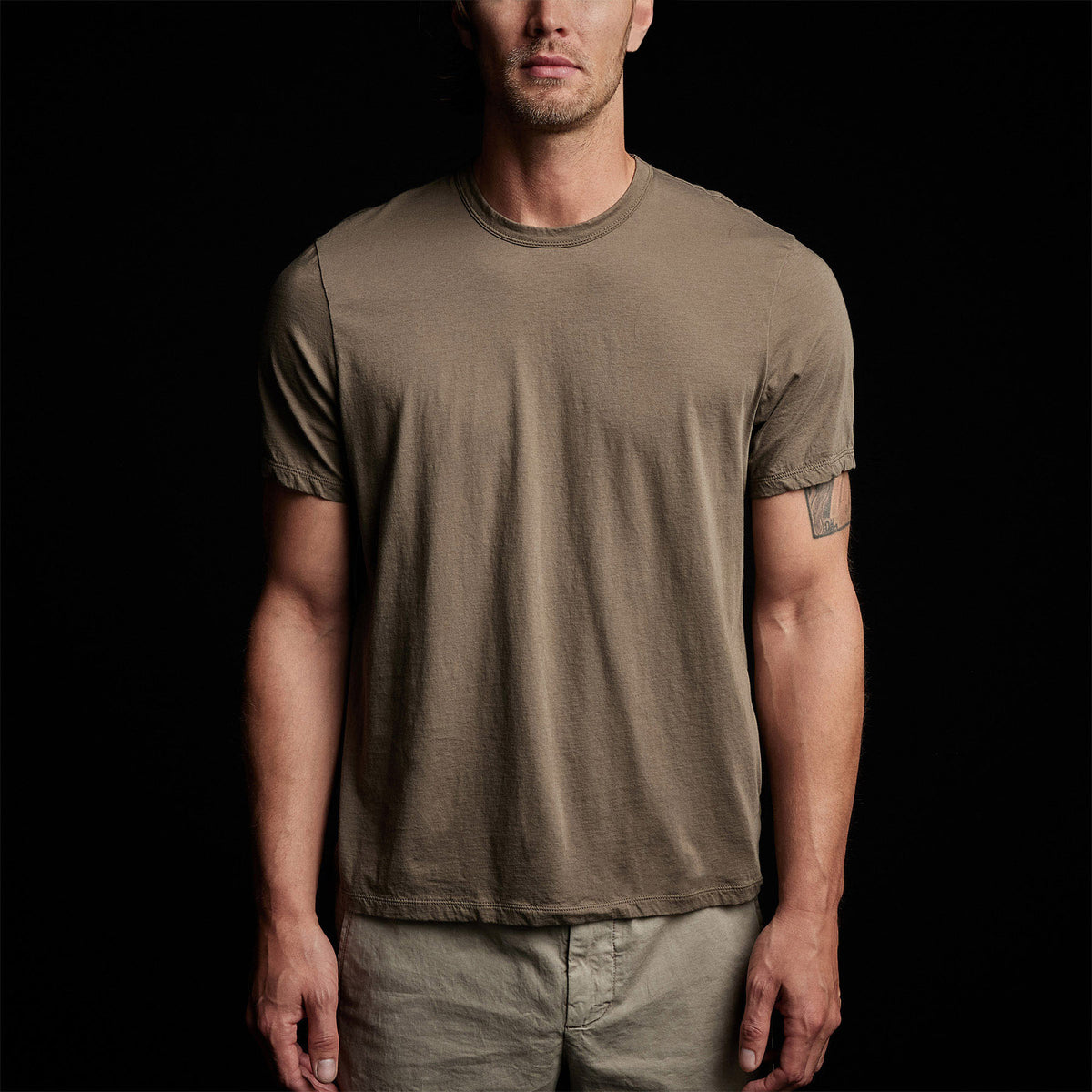 Luxe Lotus Jersey Tee in Sergeant | James Perse Los Angeles