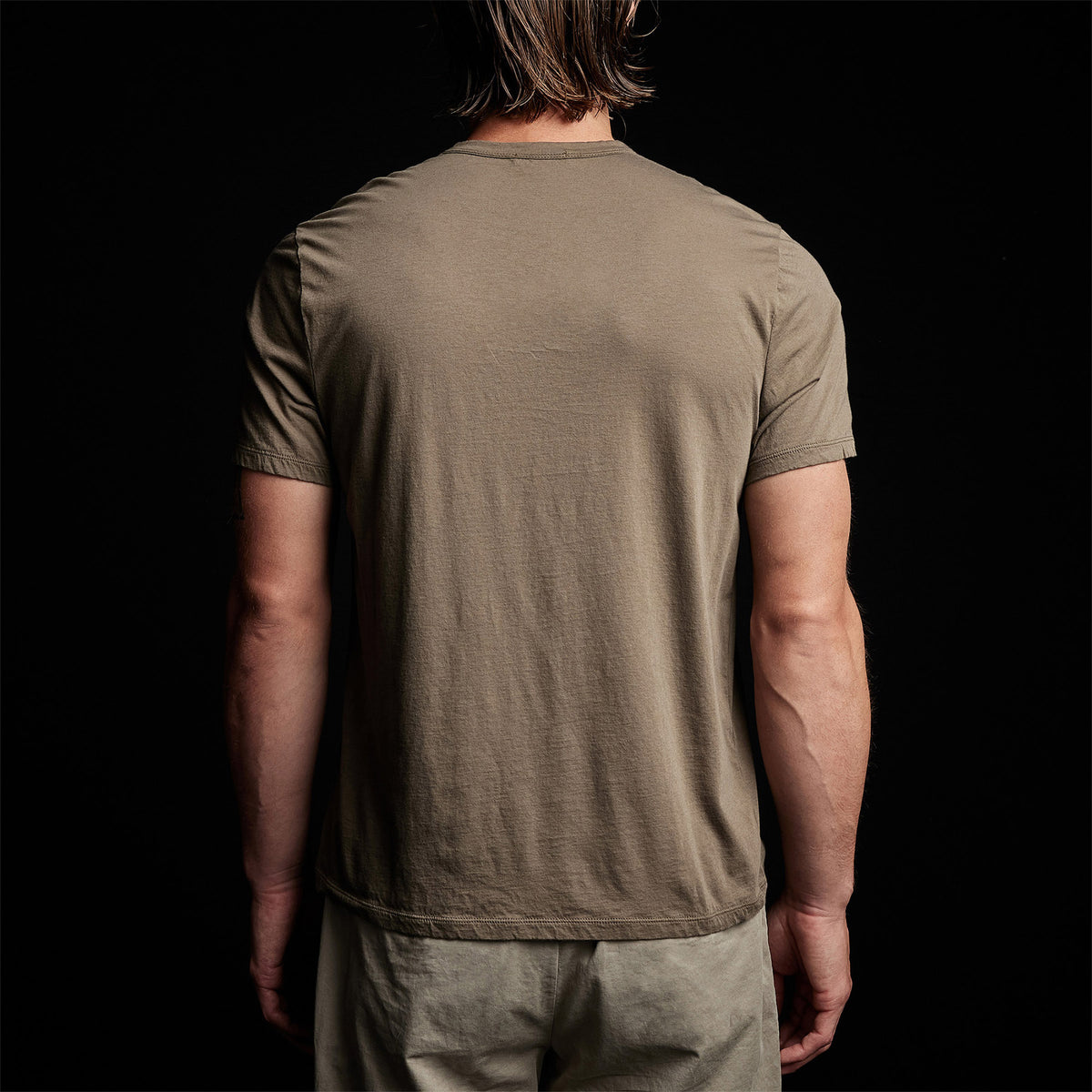 Luxe Lotus Jersey Tee in Sergeant | James Perse Los Angeles