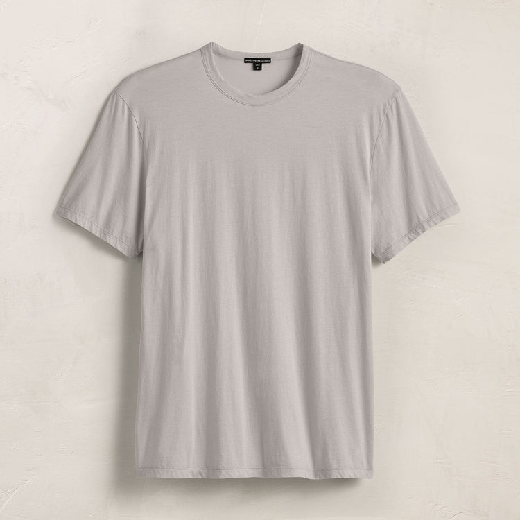 Luxe Lotus Jersey Tee in Silver | James Perse Los Angeles
