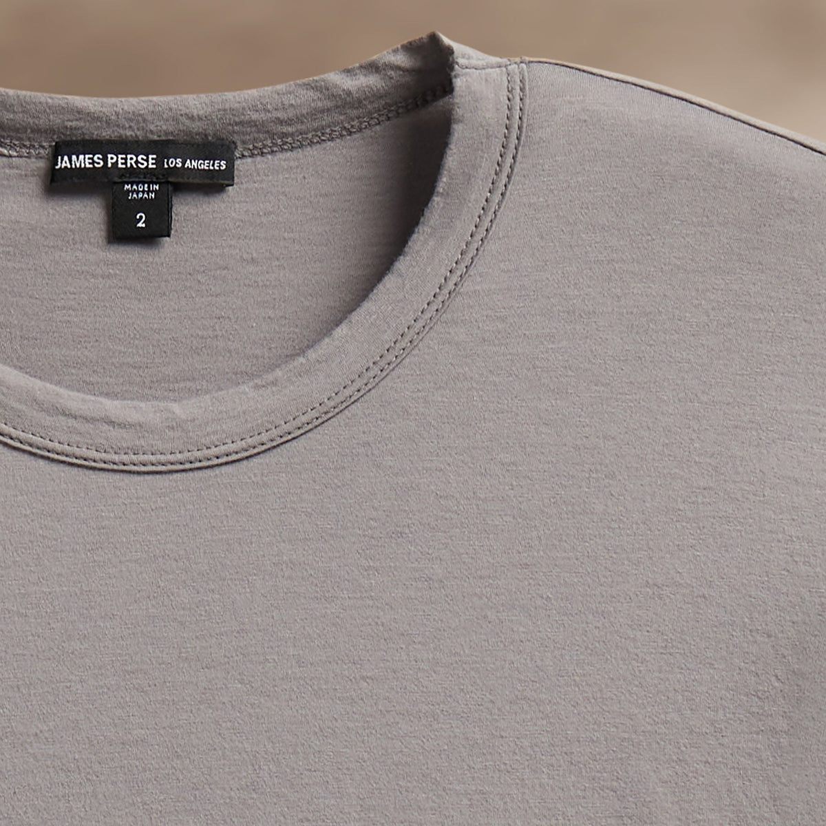 Luxe Lotus Jersey Tee in Wolf | James Perse Los Angeles