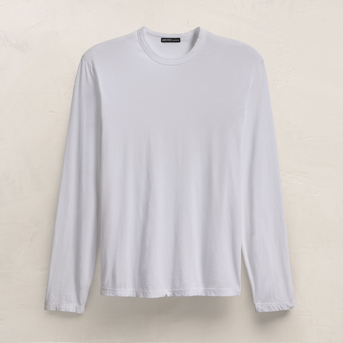 Luxe Lotus Jersey Crew - White