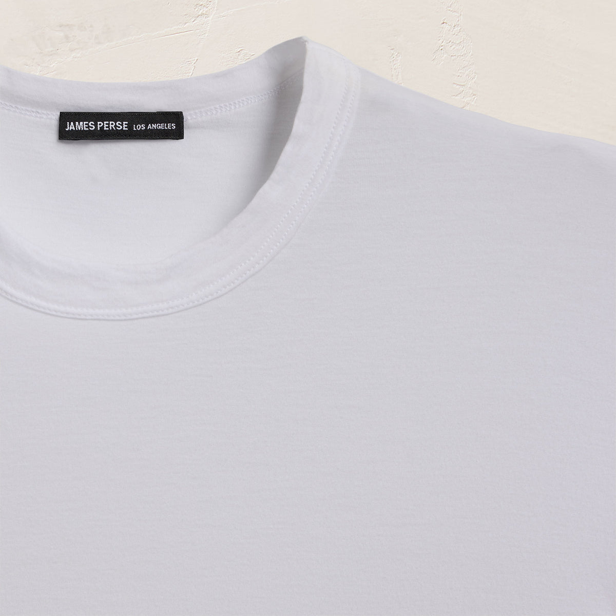 Luxe Lotus Jersey Crew - White