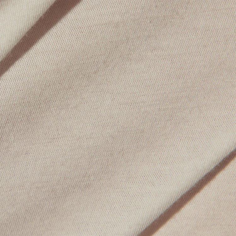 Luxe Lotus Jersey Long Sleeve Polo in White | James Perese Los Angeles