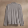 Luxe Lotus Jersey Long Sleeve Polo in Wolf | James Perse Los Angeles