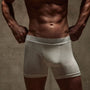 Luxe Lotus Relaxed Fit Boxer Short in White | James Perse Los Angeles