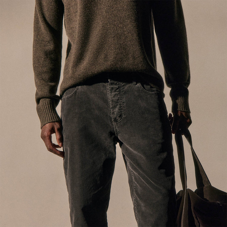 5 Pocket Corduroy Pant in Magma Pigment | James Perse Los Angeles
