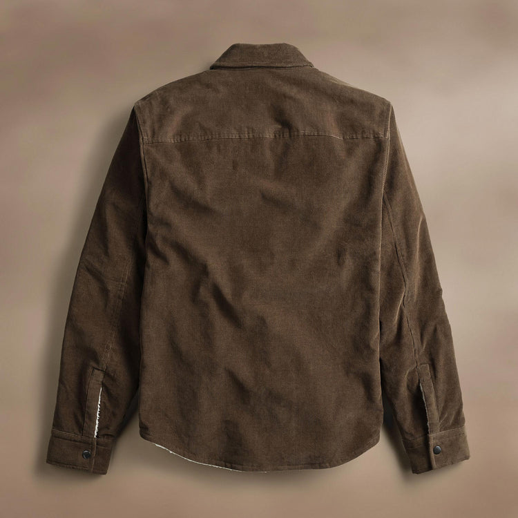 Corduroy Sherpa Jacket  in Umber Pigment | James Perse Los Angeles