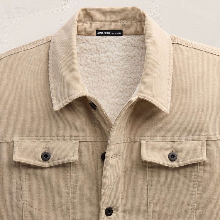 Corduroy Jacket in Stone | James Perse Los Angeles