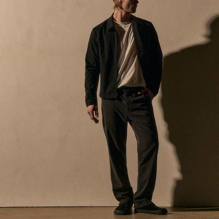 Herringbone Twill Trouser in Magma Pigment | James Perse Los Angeles