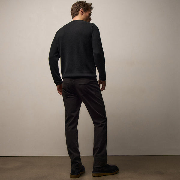 Brushed Twill 5 Pocket Pant - Black