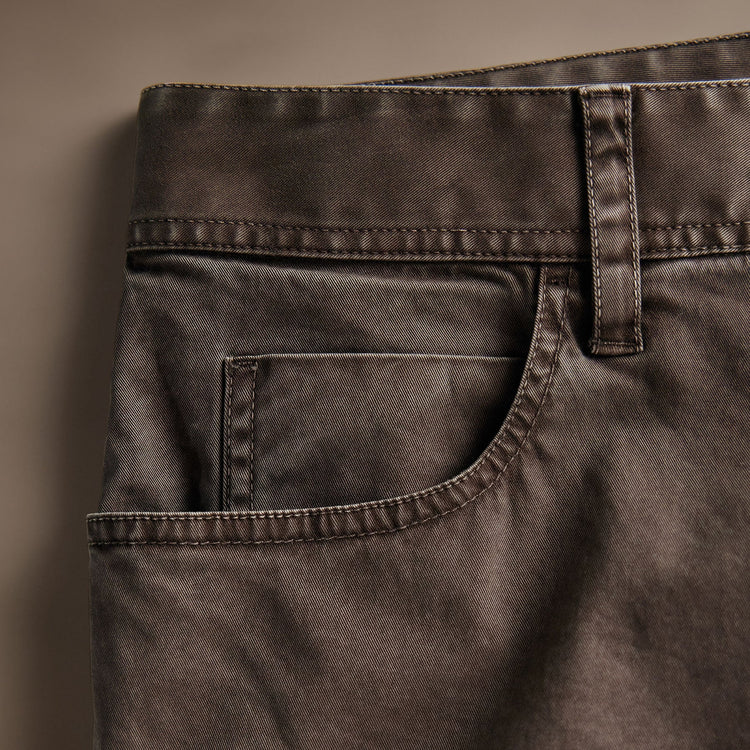 Brushed Twill 5 Pocket Pant  in Loam Pigment | James Perse Los Angeles
