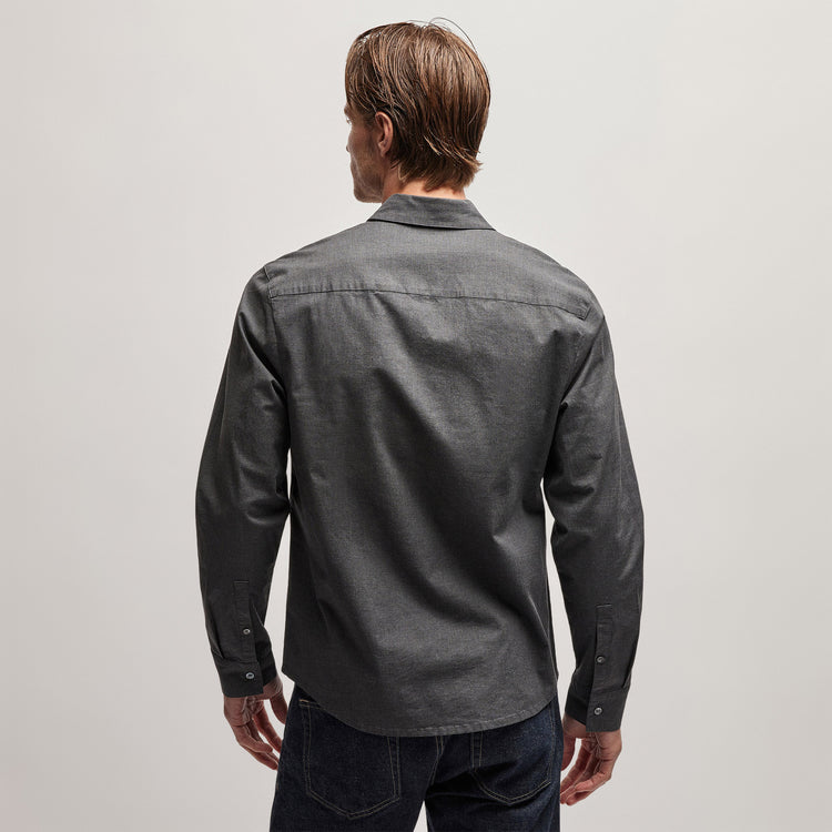 Garment Washed Shirt in Anthracite | James Perse Los Angeles