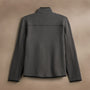Wool Jersey Zip Front Funnel Neck in Mid Grey/Black | James Perse Los Angeles