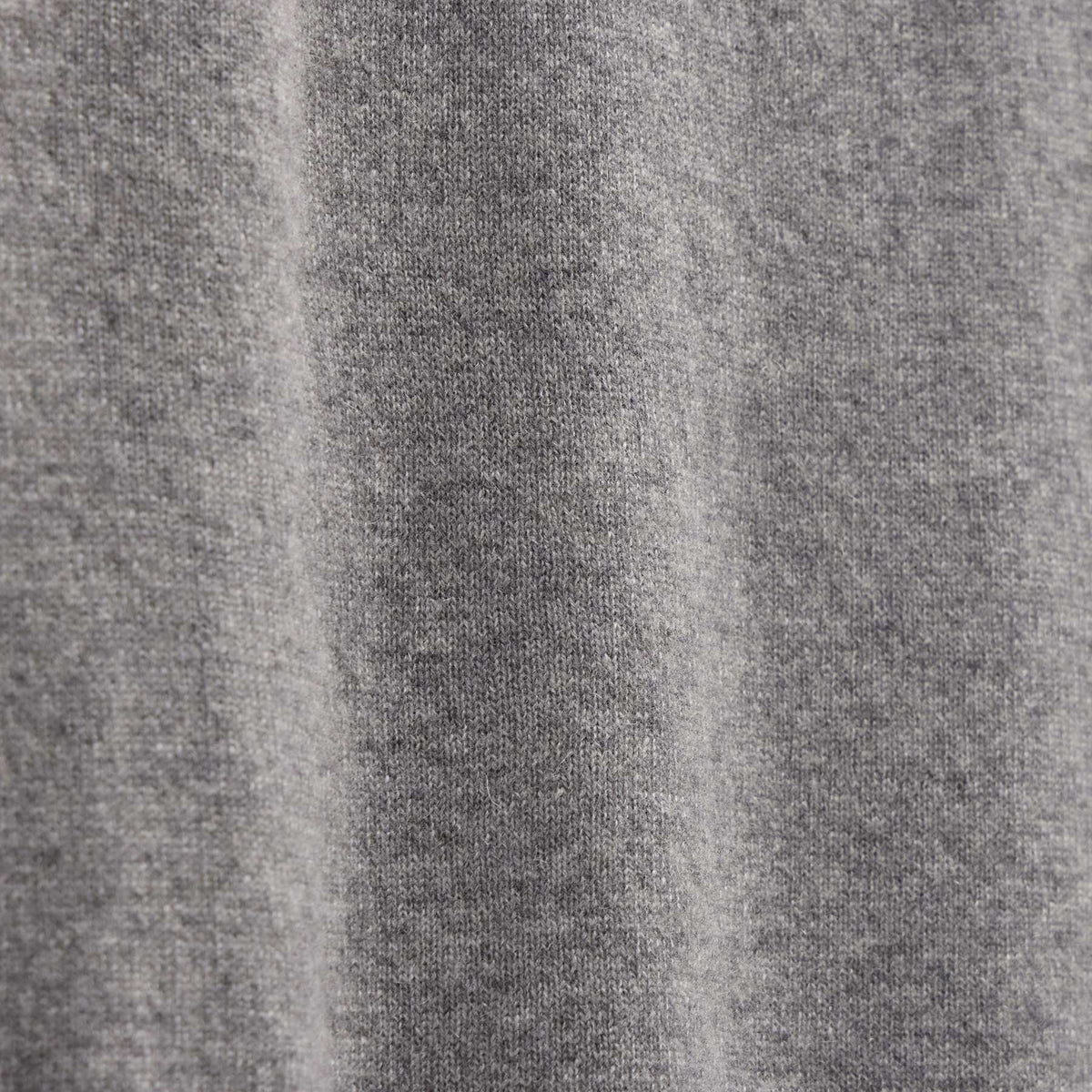 Contrast Trim Cashmere Crew in Heather Grey/Pearl Heather Gry | James Perse Los Angeles