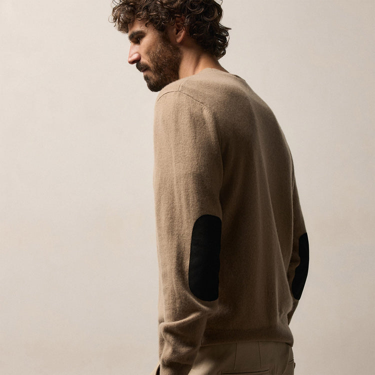 Italian Spun Cashmere Sweater in Coffee | James Perse Los Angeles