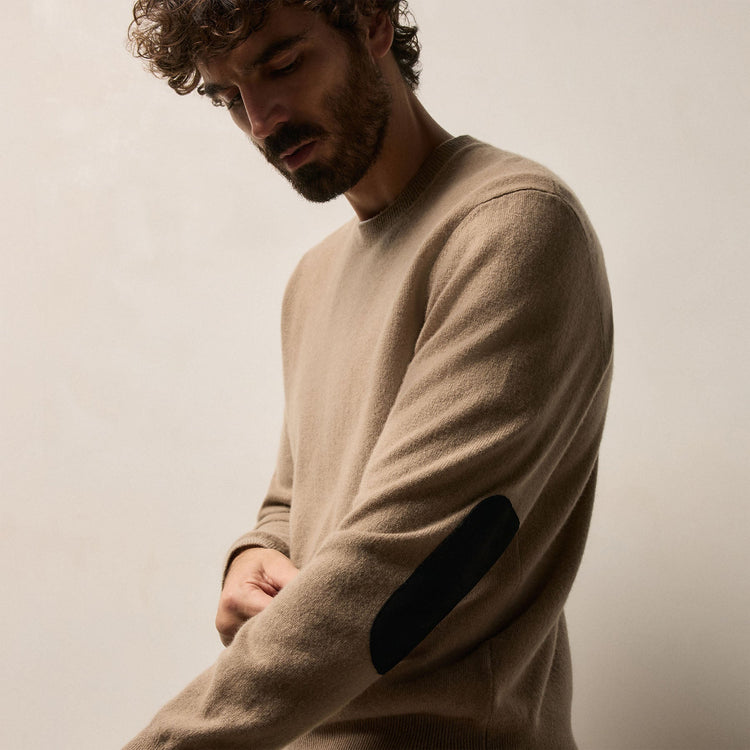 Italian Spun Cashmere Sweater in Coffee | James Perse Los Angeles