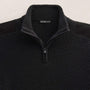 Italian Spun Cashmere Half Zip in Black | James Perse Los Angeles