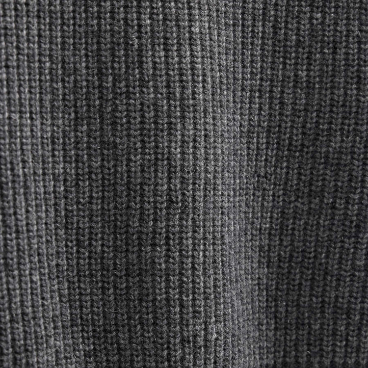 Italian Spun Cashmere Half Zip in Mid Grey | James Perse Los Angeles
