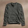 Natural Slub Jersey Henley in Granite Pigment | James Perse Los Angeles