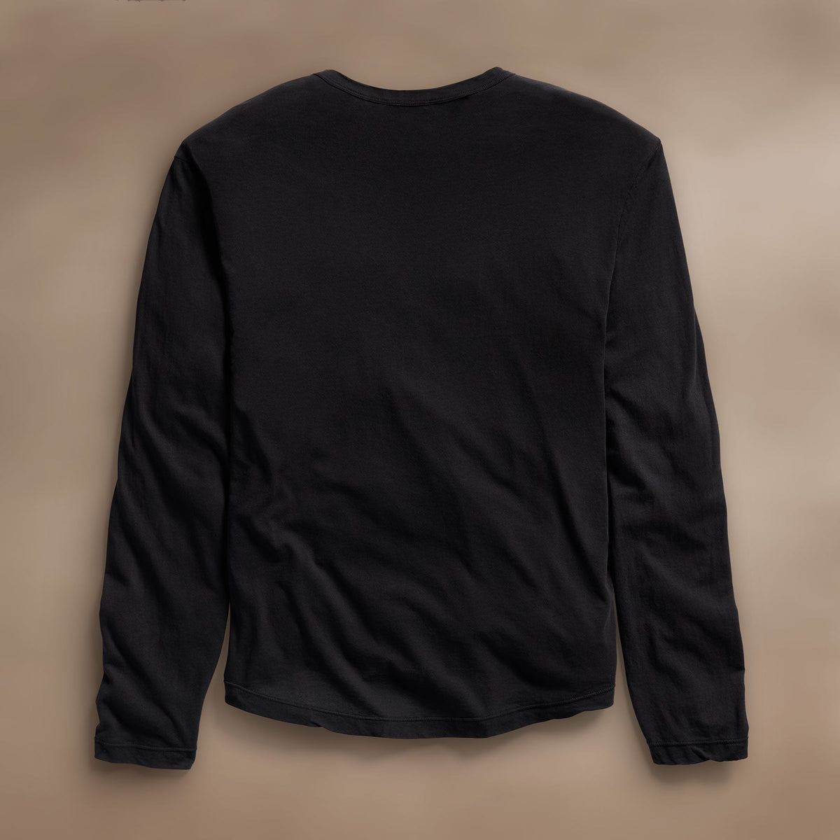 Shirttail Hem Crew in Black | James Perse Los Angeles