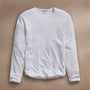 Shirttail Hem Crew in White | James Perse Los Angeles