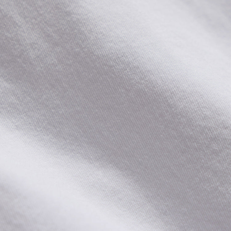Shirttail Hem Crew in White | James Perse Los Angeles