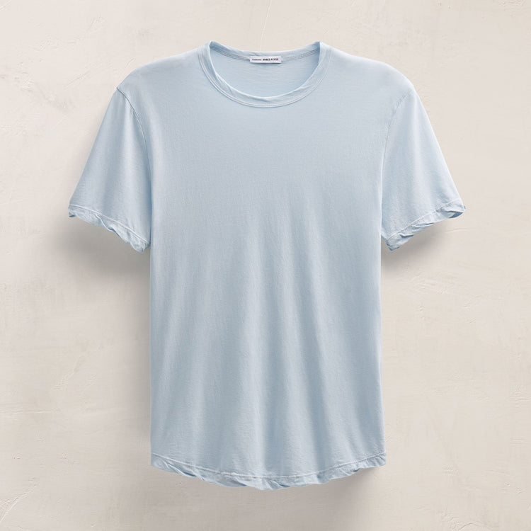 Clear Jersey Crew in Memory Pigment | James Perse Los Angeles