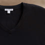 Clear Jersey V Neck in Black | James Perse Los Angeles