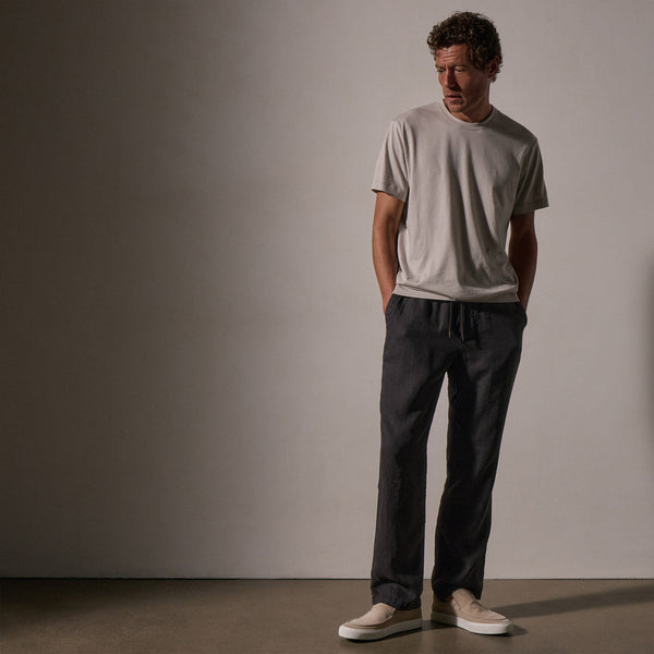Relaxed Linen Pant in Magma Pigment | James Perse Los Angeles