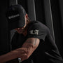 CA Gothic Short Sleeve Crew in Black | James Perse Los Angeles