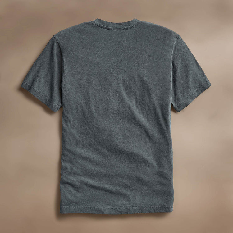 Short Sleeve V Neck in Asphalt Pigment | James Perse Los Angeles