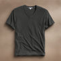 Short Sleeve V Neck in Carbon Pigment | James Perse Los Angeles