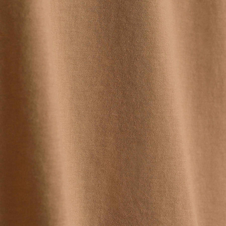 Heavy Luxe Jersey Crew  in Camel | James Perse Los Angeles