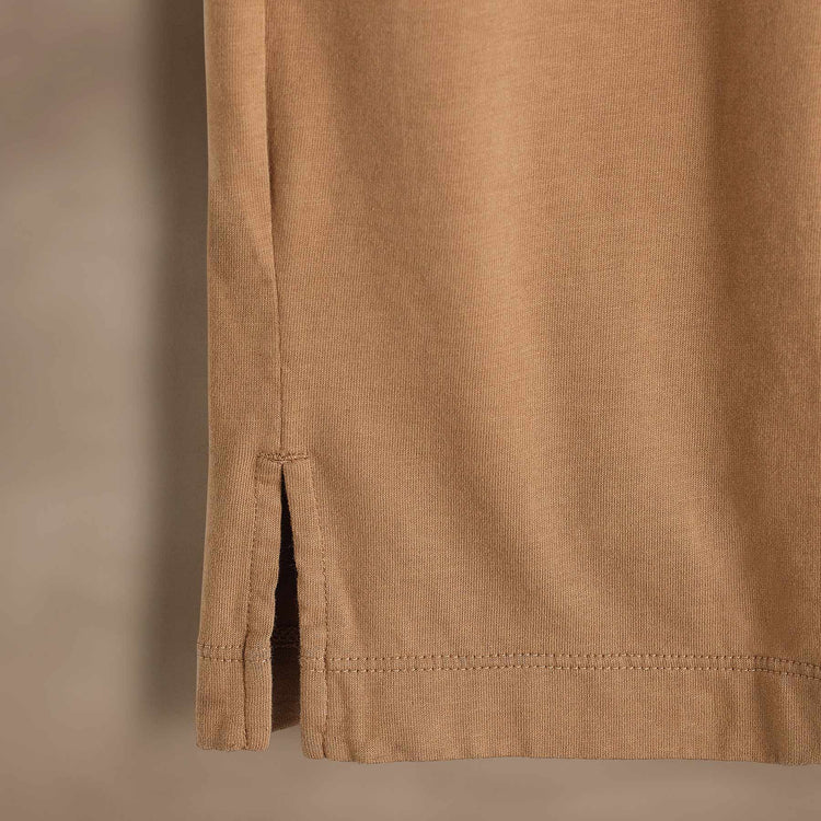 Heavy Luxe Jersey Crew  in Camel | James Perse Los Angeles