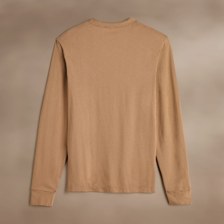 Heavy Luxe Jersey Long Sleeve  in Camel | James Perse Los Angeles