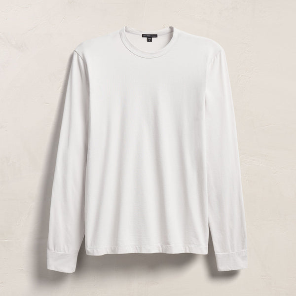 Heavy Luxe Jersey Long Sleeve in White | James Perse Los Angeles