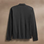Heavy Luxe Jersey Long Sleeve Polo in Magma | James Perse Los Angeles